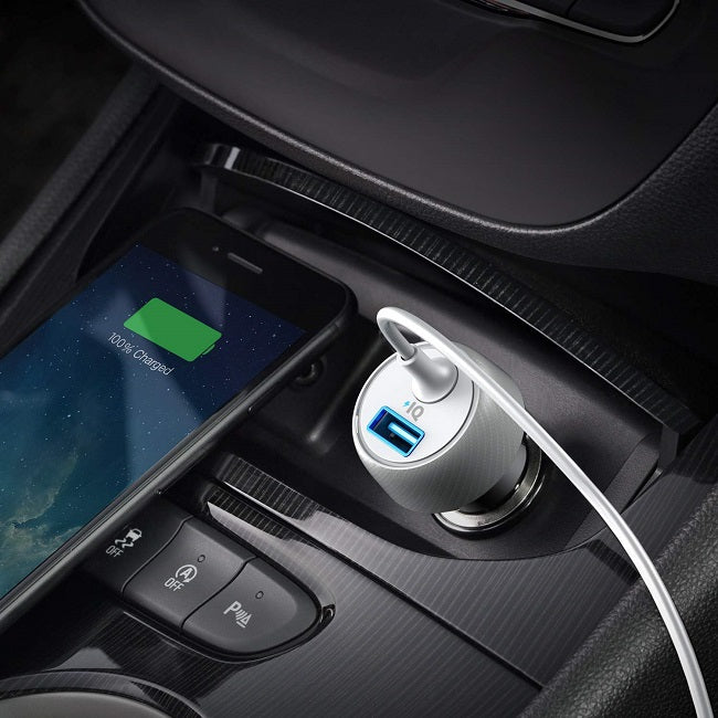 Anker Power Drive 2 Elite Lightning Car Charger | White Anker Power Drive 2 Elite Lightning Car Charger | White